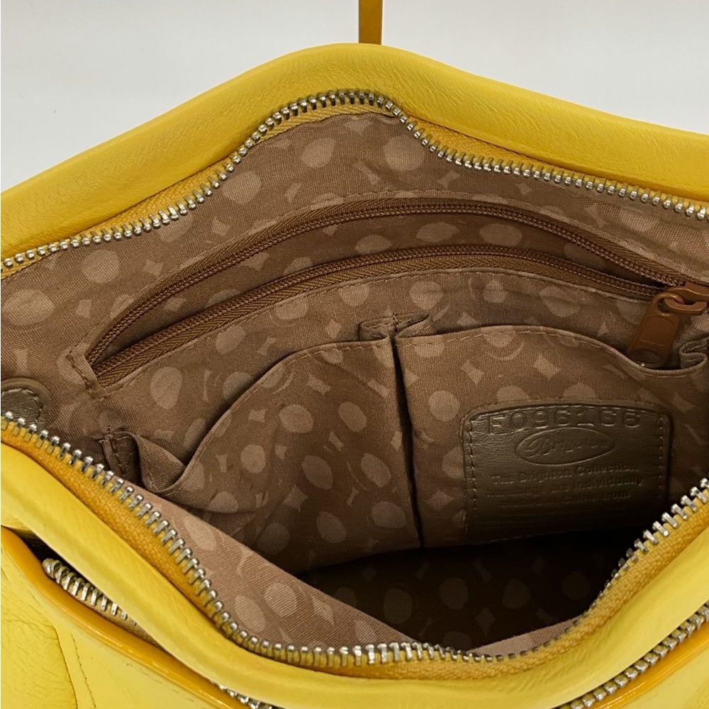 Yellow Leather Women's Bag Brighton